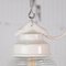 Industrial Glass & Porcelain Pendant Light, 1970s, Image 4