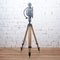 German Industrial Light Blue Tripod Lamp, 1960s, Image 5