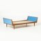 Mid-Century Daybed in Oak and Blue Formica, Former Czechoslovakia, 1960s 1