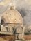 Luigi Surdi, La Basilique Saint-Pierre, Roma, 1942, Oleo sobre madera, Enmarcado, Imagen 7