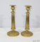 Early 20th Century Empire Brass Candleholders, Set of 2 6