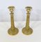 Early 20th Century Empire Brass Candleholders, Set of 2 4