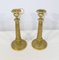 Early 20th Century Empire Brass Candleholders, Set of 2, Image 15