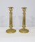 Early 20th Century Empire Brass Candleholders, Set of 2, Image 1