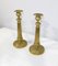 Early 20th Century Empire Brass Candleholders, Set of 2 3