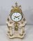 19th Century Louis XVI Style Marble and Bronze Chimney Clocks, Set of 3 5