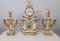 19th Century Louis XVI Style Marble and Bronze Chimney Clocks, Set of 3 22