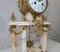 19th Century Louis XVI Style Marble and Bronze Chimney Clocks, Set of 3 12