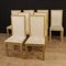 Italian Lacquered and Painted Chairs, 1970s, Set of 8, Image 10