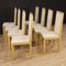 Italian Lacquered and Painted Chairs, 1970s, Set of 8 8