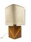 Lampe de Bureau Hollywood Regency Cubic en Bois et Laiton, Italie, 1970s 10