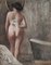 Henri Duvoisin, Dame à sa toilette, 1908, huile sur toile, encadrée 1