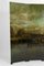 Biombo de cuatro paneles con paisaje lacado de Bernard Cuenin, años 70, Imagen 4