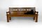 Rustic Carved Oak Farmhouse Bench, France, 20th Century, Image 2