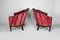 Mobilier de Salon Art Déco en Velours Rose attribué à Paul Follot, France, 1920s, Set de 5 9