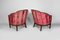 Mobilier de Salon Art Déco en Velours Rose attribué à Paul Follot, France, 1920s, Set de 5 8