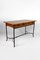 Modernist Desk in Cherry Wood and Wrought Iron, France, 1980s 4