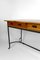 Modernist Desk in Cherry Wood and Wrought Iron, France, 1980s 13