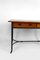 Modernist Desk in Cherry Wood and Wrought Iron, France, 1980s 12
