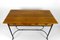 Modernist Desk in Cherry Wood and Wrought Iron, France, 1980s 8