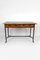 Modernist Desk in Cherry Wood and Wrought Iron, France, 1980s 6