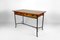 Modernist Desk in Cherry Wood and Wrought Iron, France, 1980s 2