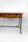 Modernist Desk in Cherry Wood and Wrought Iron, France, 1980s 10