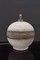 Lámpara de mesa redonda de cerámica al estilo de Besnard, Francia, años 30, Imagen 1