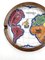 Posacenere o posacenere con mappa del mondo in ceramica policroma di Zaccagnini, Italia, anni '40, Immagine 17