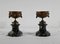 Late 19th Century Bronze and Marble Cups, Set of 2 1