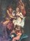Artista di scuola italiana, Fauno e Ninfa, XVIII secolo, Olio su tavola, Immagine 1