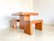 Dining Table and Benches in Teak, Italy, 1970s, Set of 3 4