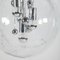 Lámpara colgante bola de vidrio de Ger Furth para Doria Leuchten, años 60, Imagen 3