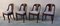 Mahogany Gondola Chairs, 1960s, Set of 4 1