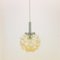 Mid-Century Modern Amber Bubble Glass Ceiling Light attributed to Helena Tynell for Limburg, Germany, 1960s 1