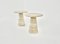 Travertine Side Tables, Set of 2 2