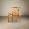CH24 Wishbone Chair in Beech by Hans Wegner for Carl Hansen, Denmark, 1960s, Image 4