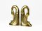 Brass Swan Bookends, 1960s, Set of 2 2