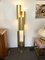 Space Age Gilt Metal Organ Floor Lamp from Luci Italia, Italy, 1970s 3