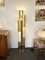 Space Age Gilt Metal Organ Floor Lamp from Luci Italia, Italy, 1970s 2