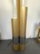 Space Age Gilt Metal Organ Floor Lamp from Luci Italia, Italy, 1970s 5