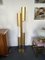 Space Age Gilt Metal Organ Floor Lamp from Luci Italia, Italy, 1970s 6