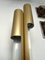 Space Age Gilt Metal Organ Floor Lamp from Luci Italia, Italy, 1970s 4