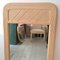 Large Vintage American Pencil Reed Cane Mirror, 1980s 2