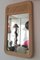 Large Vintage American Pencil Reed Cane Mirror, 1980s, Image 5