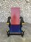 Vintage Red & Blue Armchair attributed to Gerrit Rietveld, 1970s 10