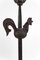Rooster Floor Lamp in Wrought Iron by Jean Touret for Ateliers Marolles, 1950s 8