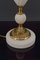 Neoklassizistische Lampe aus Alabaster & Bronze, Italien, 1950er 8