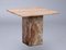 Mid-Century Marble Side Table with Grain 1