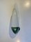 Lámpara de pared de baño de cerámica y vidrio opalino de Sigvard Bernadotte para IFÖ, años 60, Imagen 3